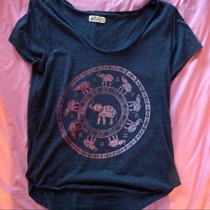 Hollister Navy Elephant Tee